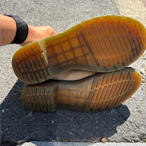 Dr. Martens Cream Combat Boots - Picture 3 of 4